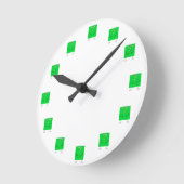 Green Square Typ Runde Wanduhr (Winkel)