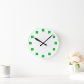 Green Square Typ Runde Wanduhr (Zuhause)