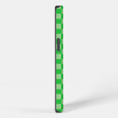 Green Squares Monogram Handy Case iPhone Hülle (Rechte Seite)
