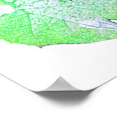 Green Squash Leaf Minimalismus Plakat (Ecke)