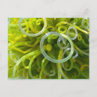 Green Squiggg Postcard