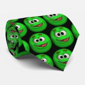 Green Squint-Mit Augen Emoticon-Gesicht Krawatte (Gerollt)