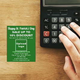 Green St. Patrick's Day Business Sale Flyer