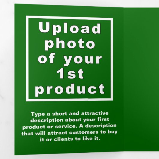 Green St. Patrick's Day Business Trifold Card Dreifach Gefaltete Karte (Innen Erste Seite)