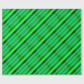 Green St Patrick's Day Irish Party Neon Gradient Geschenkpapier (Flach)