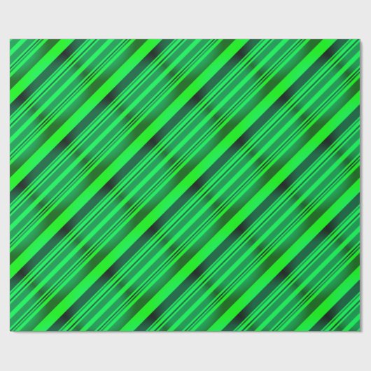 Green St Patrick's Day Irish Party Neon Gradient Geschenkpapier (Flach)