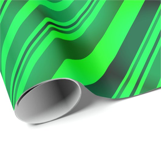 Green St Patrick's Day Irish Party Neon Gradient Geschenkpapier (Rolleneckpunkt)