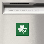 Green St Patricks Day Irish Patty's Heart Kleeblat Magnet (In Situ (Geschirrspüler))
