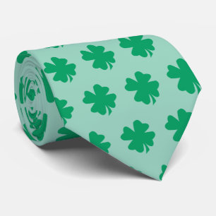 Green St Patrick's Day Kleeblatt Blätter Geschenk  Krawatte