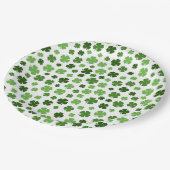GREEN ST PATRICKS DAY KLEEBLATTS PAPPTELLER (Schrägansicht)