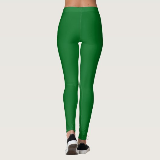 Green St Patricks Day Leggings | Kiss Me I'm Irish (Rückseite)