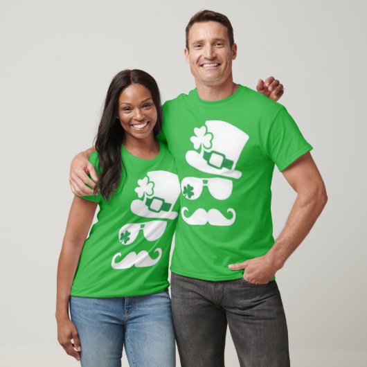 Green St. Patrick's Day Leprechaun Lucky Kleeblatt T-Shirt (Unisex)