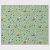 Green St. Patrick's Day Leprechaun Pot of Gold Geschenkpapier (Flach)