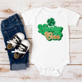 Green St. Patrick's Day Lucky One Baby Bodysuit Baby Strampler