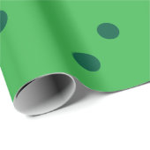 Green St Patrick's Day Polka Dots Custom Color Geschenkpapier (Rolleneckpunkt)