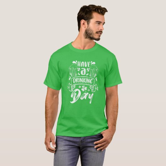 Green St Patricks Day T-Shirt (Vorne ganz)