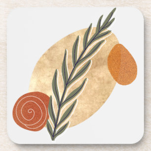 Green Stalk Boho Getränkeuntersetzer