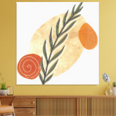 Green Stalk Boho Leinwanddruck (Insitu (Wohnzimmer))