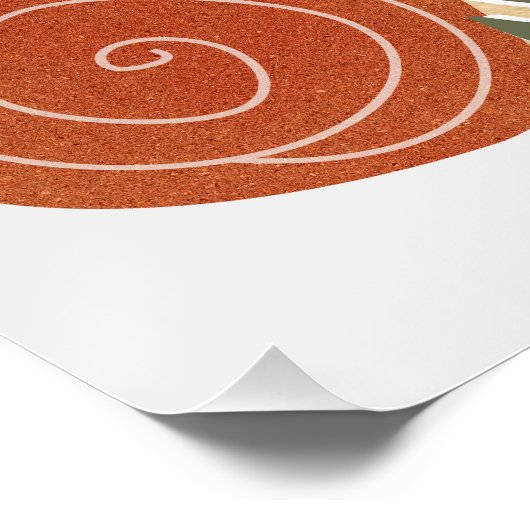 Green Stalk Boho Poster (Ecke)