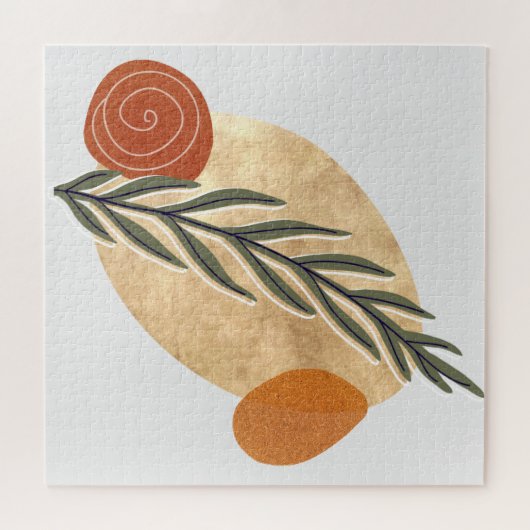 Green Stalk Boho Puzzle (Horizontal)