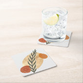 Green Stalk Boho Rechteckiger Pappuntersetzer (Vor Ort)