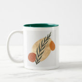 Green Stalk Boho Zweifarbige Tasse (Links)
