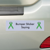 Green Standard Ribbon von Kenneth Yoncich Autoaufkleber (Auf Auto)