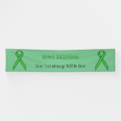 Green Standard Ribbon von Kenneth Yoncich Banner (Horizontal)