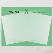 Green Standard Ribbon von Kenneth Yoncich Flyer (Hinten)