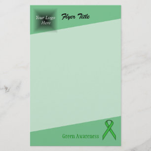 Green Standard Ribbon von Kenneth Yoncich Flyer