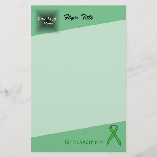 Green Standard Ribbon von Kenneth Yoncich Flyer (Vorne)