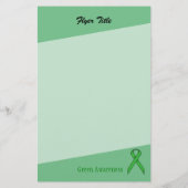 Green Standard Ribbon von Kenneth Yoncich Flyer (Hinten)