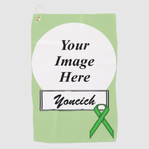 Green Standard Ribbon von Kenneth Yoncich Golfhandtuch