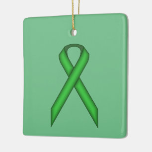 Green Standard Ribbon von Kenneth Yoncich Keramikornament