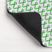 Green Standard Ribbon von Kenneth Yoncich Mousepad (Ecke)