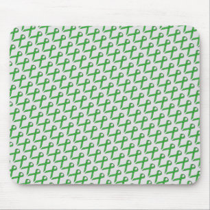 Green Standard Ribbon von Kenneth Yoncich Mousepad