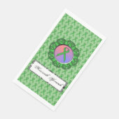 Green Standard Ribbon von Kenneth Yoncich Serviette (Ecke)