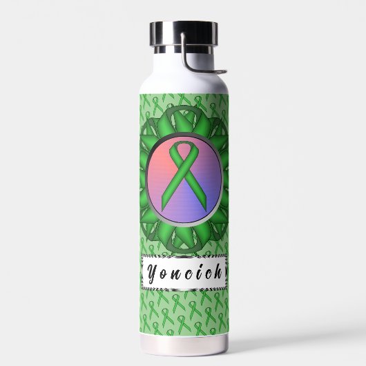 Green Standard Ribbon von Kenneth Yoncich Trinkflasche (Links)