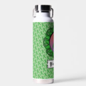 Green Standard Ribbon von Kenneth Yoncich Trinkflasche (Vorne)
