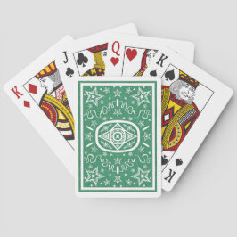 Green Star Back Bicycle Cards Spielkarten