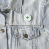 Green Star Button, Esperanto/Verda Stelo 2 Button (Beispiel)