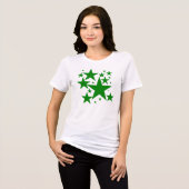 Green Star Design Tri-Blend Shirt (Vorderseite voll)