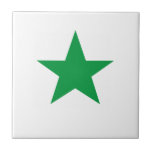 Green Star Fliese<br><div class="desc">Green Star Keramik Tile. Sterne sind immer in Mode!</div>
