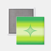 Green Star Magnet (Vorderseite/Rückseite)