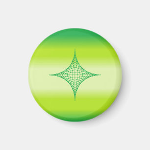 Green Star Magnet (rund)