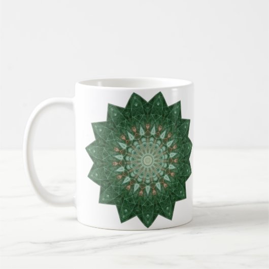 Green Star Mandala Kaffeetasse (Links)