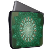 Green Star Mandala Laptopschutzhülle (Vorne Rechts)