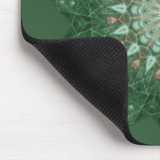Green Star Mandala Mousepad (Ecke)