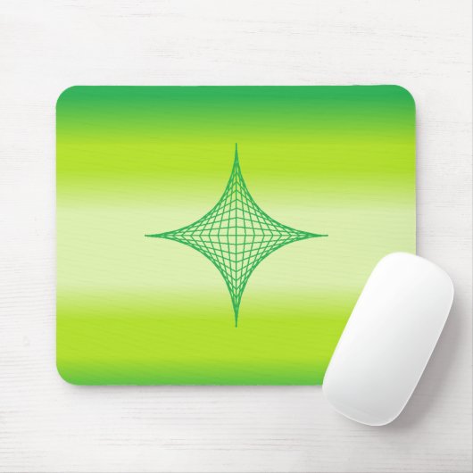 Green Star Mousepad (Mit Mouse)