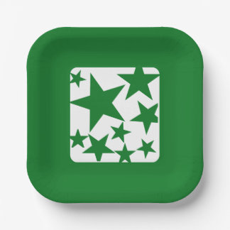 Green-Star-Papierplatte Pappteller